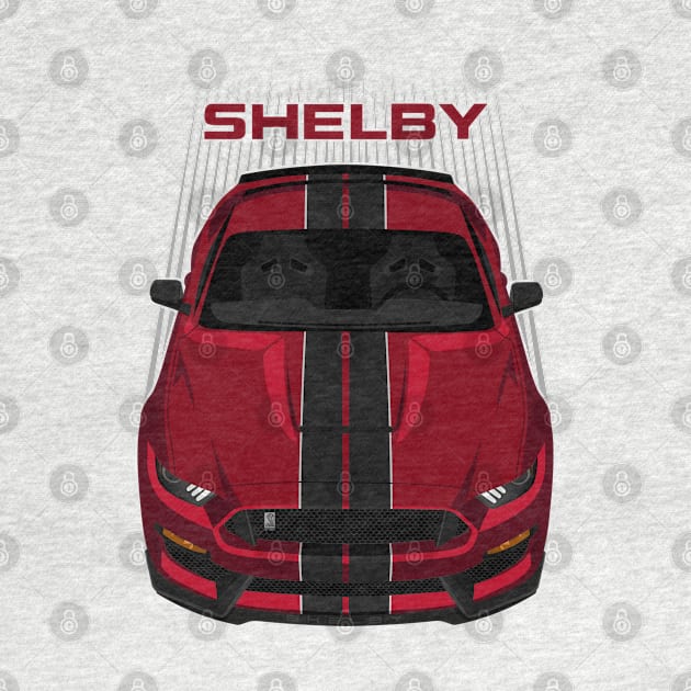 Ford Mustang Shelby GT350 2015 - 2020 - Rapid Red - Black Stripes by V8social